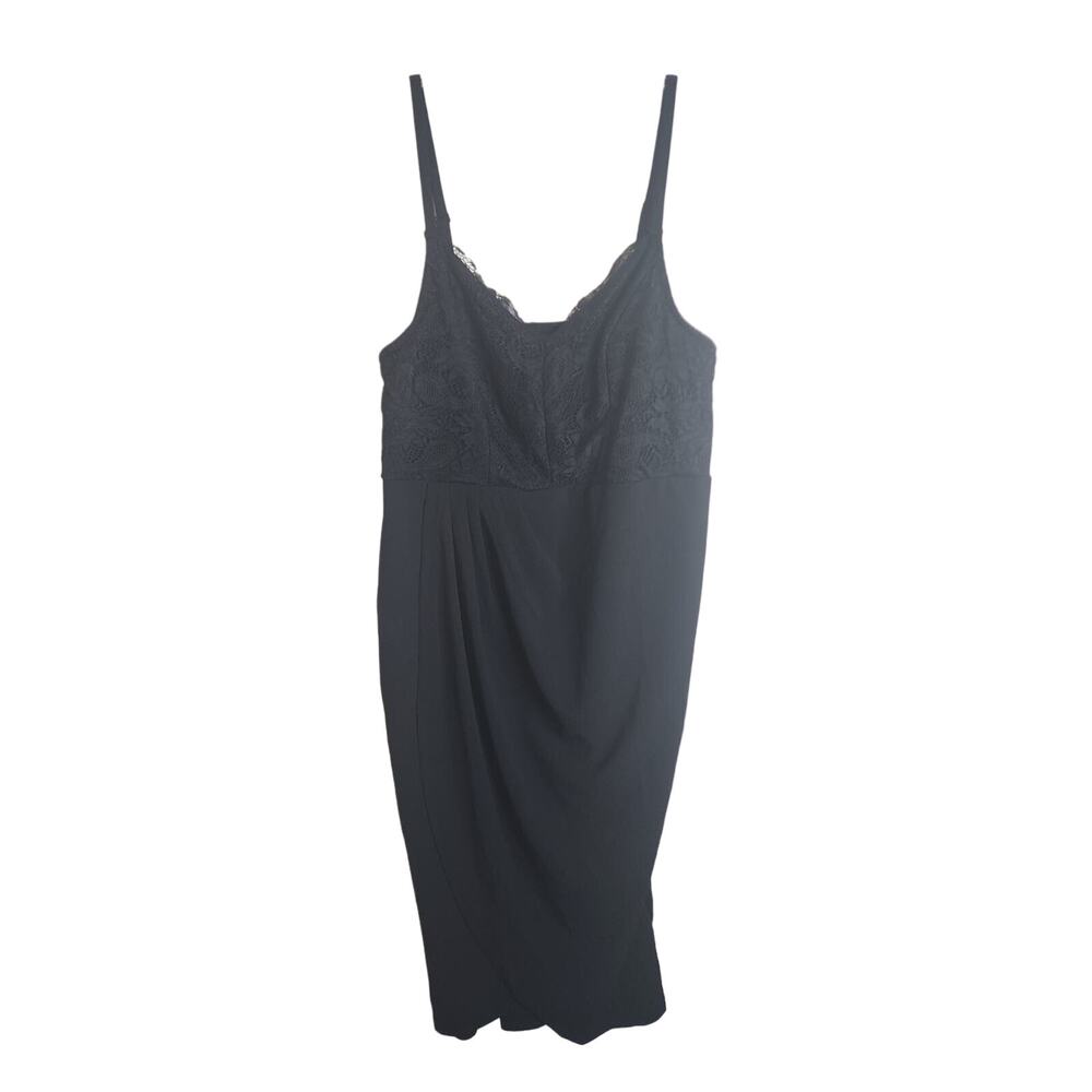 BloomChic Lace Pleated Detail Wrap Hem Bodycon Cami Dress 1X, NWT